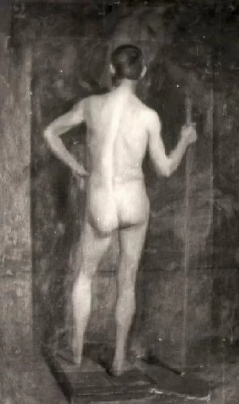  49-Francesco Filippini-Figura maschile nuda di schiena-Musei Civici Santa Giulia-Brescia-1 